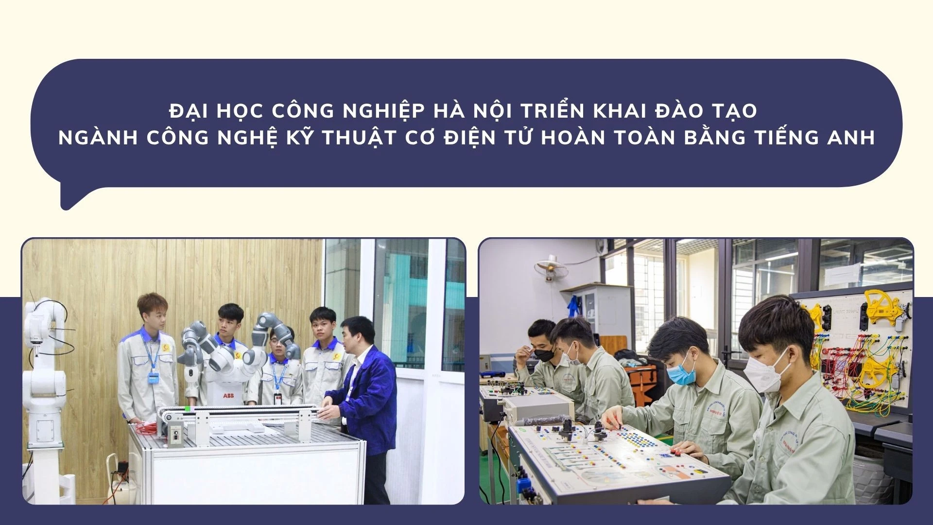 ĐH Công nghiệp Hà Nội nâng chuẩn đào tạo ngành Công nghệ kỹ thuật cơ điện tử theo hướng hội nhập