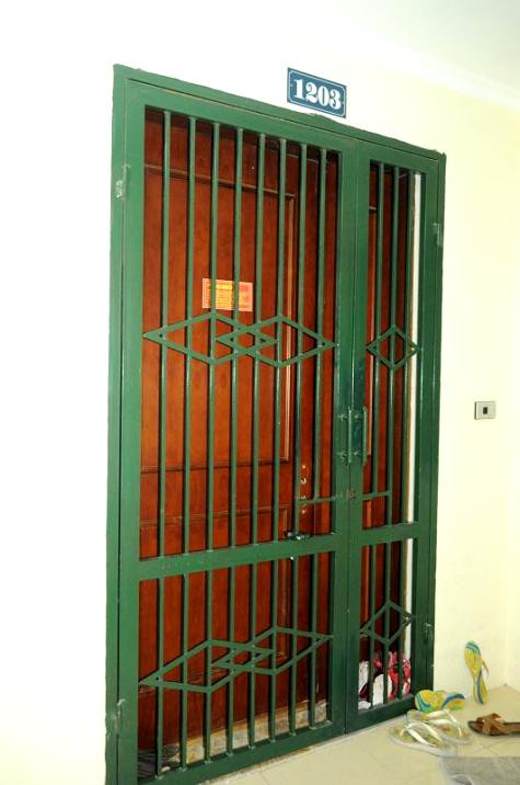 Căn hộ nơi xảy ra vụ án.