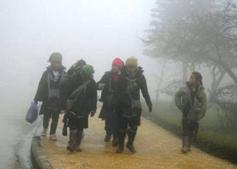 Các tỉnh miền núi có nơi nhiệt độ giảm còn 9 độ C. (Ảnh minh họa)