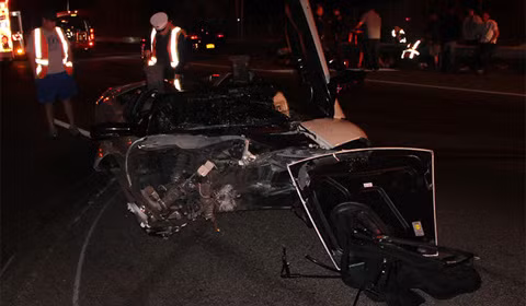 "Siêu bò" Lamborghini tan nát "đời hoa" sau tai nạn "Siêu bò" Lamborghini tan nát "đời hoa" sau tai nạn