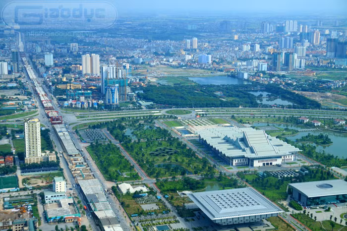Tổ hợp Trung tâm Hội nghị Quốc gia, Bảo tàng Hà Nội và Trung tâm triển lãm quy hoạch.
