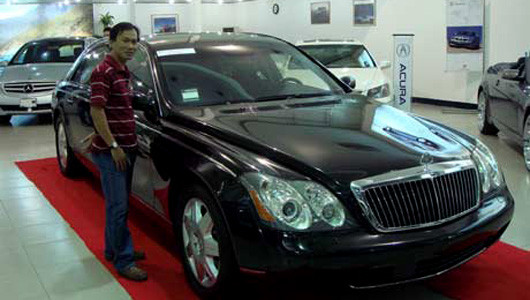 10. Maybach. Từ lần đầu tiên có mặt tại Việt Nam (năm 2006) đến giờ, siêu xe Maybach tuy không “đổ bộ” ồ ạt (vì rất hiếm nhân vật trong giới nhà giàu Việt Nam đủ sức “với tới”), song mỗi lần siêu xe này xuất hiện là lại làm “chấn động” dư luận.