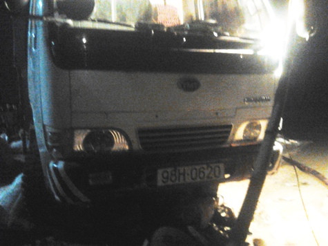 Chiếc xe tải gây ra vụ tai nạn. Chiếc xe tải gây ra vụ tai nạn.