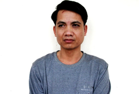 Đối tượng Phương tại cơ quan CA. Đối tượng Phương tại cơ quan CA.