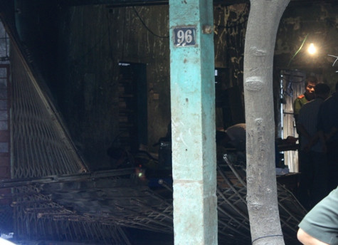 Hiện trường vụ cháy. Hiện trường vụ cháy.