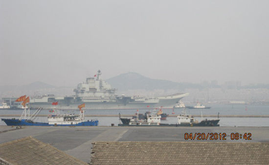 Tàu sân bay Varyag ra khơi tiến hành thử nghiệm lần thứ 4