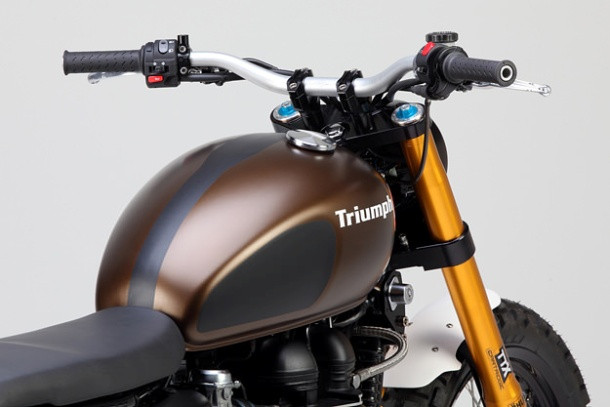 Triumph Scrambler cũng được trang bị hệ thống phanh Magura Supermoto mới. Triumph Scrambler cũng được trang bị hệ thống phanh Magura Supermoto mới.