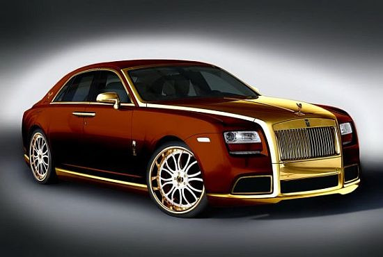3. Roll-Royce Ghost Fenice Milano có giá 3 triệu USD, Roll-Royce Ghost gây ấn tượng bởi những chi tiết mạ vàng 24k, nổi bật nhất là phần nắp ca-po, lưới tản nhiệt, cản trước, viền cửa sổ, viền sườn xe…Nội thất được trang trí bởi các kim loại quý ở phần nắm tay cửa, bảng điều khiển trung tâm, gương chiếu hậu … 3. Roll-Royce Ghost Fenice Milano có giá 3 triệu USD, Roll-Royce Ghost gây ấn tượng bởi những chi tiết mạ vàng 24k, nổi bật nhất là phần nắp ca-po, lưới tản nhiệt, cản trước, viền cửa sổ, viền sườn xe…Nội thất được trang trí bởi các kim loại quý ở phần nắm tay cửa, bảng điều khiển trung tâm, gương chiếu hậu …