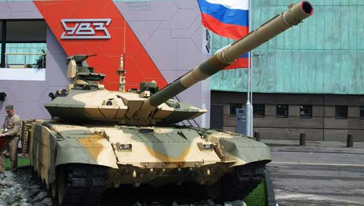 “Ngôi sao” gian trưng bày vũ khí Nga, xe tăng chiến đấu chủ lực T-90MS do công ty Uralvagonzavod sản xuất. Tháp pháo xe lắp một pháo nòng trơn 125mm, khủng hơn Leopard 2A6M, pháo T-90MS có khả năng bắn tên lửa qua nòng súng. “Ngôi sao” gian trưng bày vũ khí Nga, xe tăng chiến đấu chủ lực T-90MS do công ty Uralvagonzavod sản xuất. Tháp pháo xe lắp một pháo nòng trơn 125mm, khủng hơn Leopard 2A6M, pháo T-90MS có khả năng bắn tên lửa qua nòng súng.