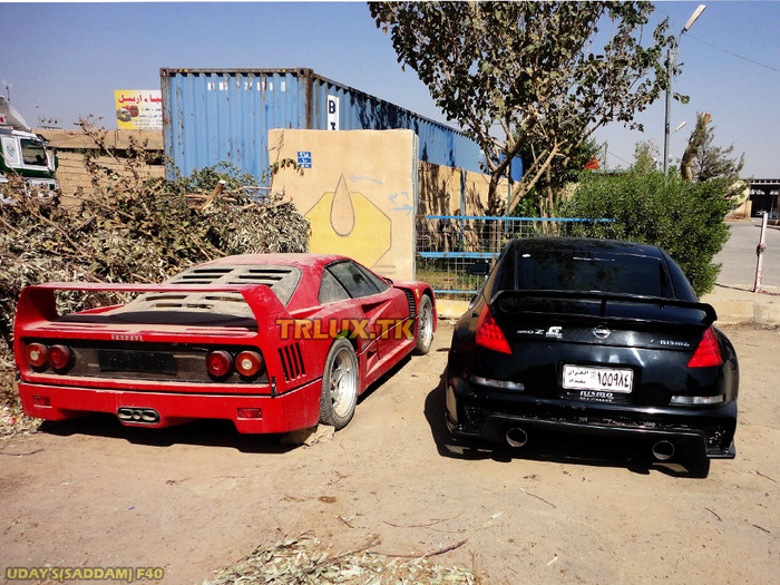 Ferrari F40 là một minh chứng hiếm hoi còn lại cho bộ sưu tập xe của con trai Saddam Hussein. Hiện nay, chiếc siêu xe màu đỏ bị vứt ngoài trời với lớp bụi phủ đầy trên thân. Ferrari F40 là một minh chứng hiếm hoi còn lại cho bộ sưu tập xe của con trai Saddam Hussein. Hiện nay, chiếc siêu xe màu đỏ bị vứt ngoài trời với lớp bụi phủ đầy trên thân.