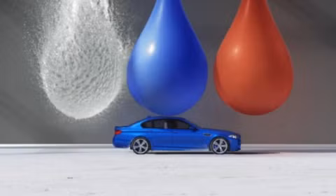 Một trong những hình ảnh ấn tượng của video quảng cáo mới của BMW.