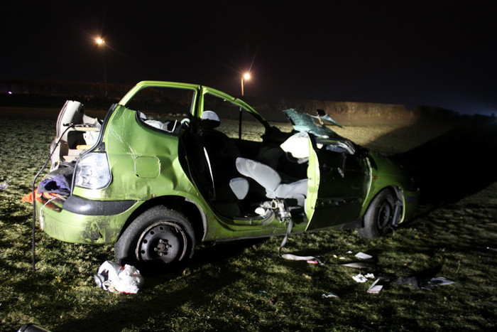 Chiếc xe của ông Keith Johnston trong vị tai nạn