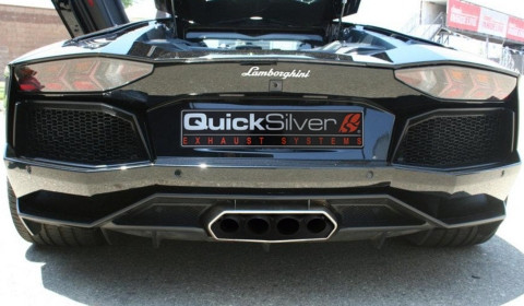 Siêu bò Lamborghini Aventador được trang bị hệ thống xả của QuickSilver. Siêu bò Lamborghini Aventador được trang bị hệ thống xả của QuickSilver.