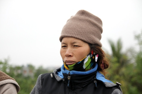 Bà Nguyễn Thị Thương - vợ ông Đoàn Văn Vươn.