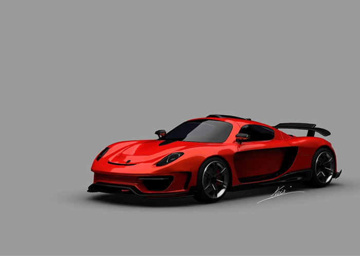 Genevart C siêu xe vay mượn thiết kế của Porsche 918 Spyder