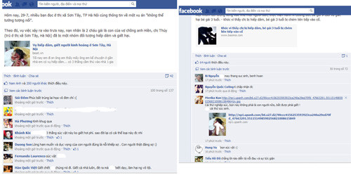 Đã có rất nhiều tatuts với hàng trăm lượt chia sẻ, hàng ngàn comment bày tỏ sự căm phẫn về hành vi man rợ của hung thủ. Đã có rất nhiều tatuts với hàng trăm lượt chia sẻ, hàng ngàn comment bày tỏ sự căm phẫn về hành vi man rợ của hung thủ.