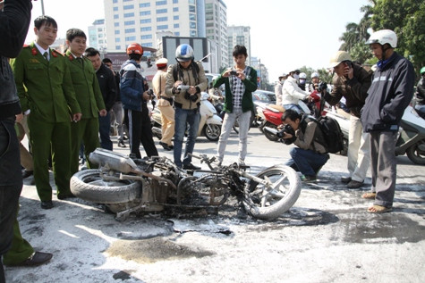 Hiện trường vụ cháy. (Ảnh NP) Hiện trường vụ cháy. (Ảnh NP)