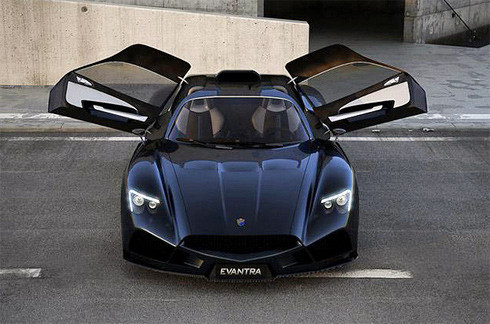 Hãng xe Italy Faralli & Mazzanti trình làng Evantra cuối năm 2011 với động cơ 3,5 lít tăng áp turbin kép 6 xi-lanh thẳng hàng công suất 603 mã lực và thân xe bằng carbon composite giúp trọng lượng xe chỉ ở mức 1.200 kg. Hãng xe Italy Faralli & Mazzanti trình làng Evantra cuối năm 2011 với động cơ 3,5 lít tăng áp turbin kép 6 xi-lanh thẳng hàng công suất 603 mã lực và thân xe bằng carbon composite giúp trọng lượng xe chỉ ở mức 1.200 kg.