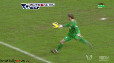 Pha phát bóng cực chuẩn của De Gea lên cho Valencia trong trận gặp West Brom.