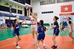 Đội U23 nữ Trường Đại học Kinh tế - ĐHQGHN thắng đậm Học viện Ngân hàng