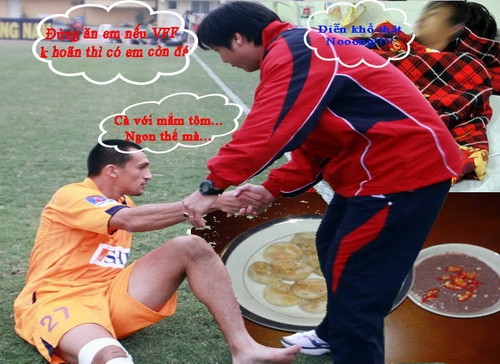 Ảnh biến họa của CĐV SLNA