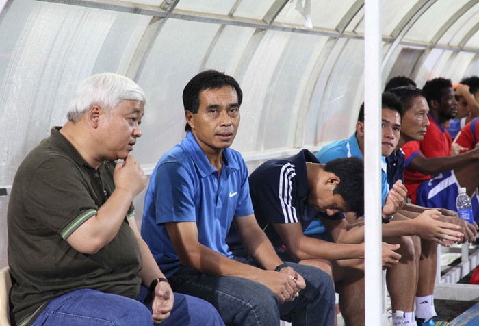 Đã có lúc ông Nguyễn Đức Kiên sắm vai Huấn luyện viên của CLB Hà Nội.(ảnh VSI) Đã có lúc ông Nguyễn Đức Kiên sắm vai Huấn luyện viên của CLB Hà Nội.(ảnh VSI)