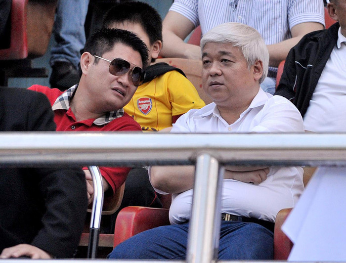 Bầu Kiên và bầu Thụy (Sài Gòn Xuân Thành).(ảnh VSI) Bầu Kiên và bầu Thụy (Sài Gòn Xuân Thành).(ảnh VSI)