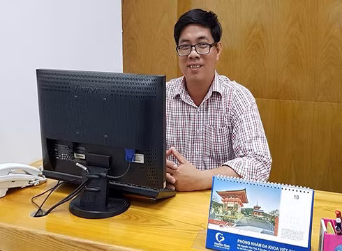 Thạc sĩ Vũ Hoàng Sơn - giáo viên Trường tiểu học Bình Hòa, quận Bình Thạnh, Thành phố Hồ Chí Minh.