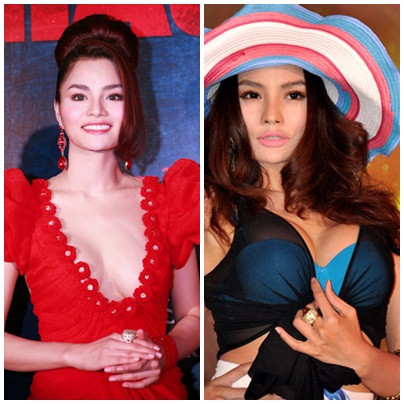 Vun ngực cao lên tận cổ là "mốt" của các mỹ nữ showbiz