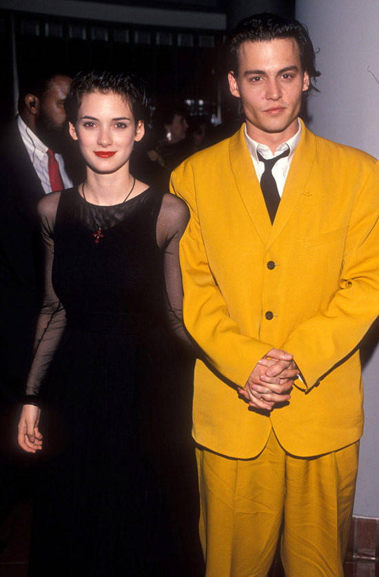 Johnny Depp và Winona Ryder năm 1990