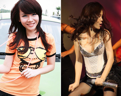 Hướng tới hình ảnh cô ca sĩ gợi cảm và quyến rũ, vòng 1 căng tròn này đã hỗ trợ Yến Nhi rất nhiều, nhưng có lẽ nó cũng hơi "bất thường' so với những gì cô đã có.