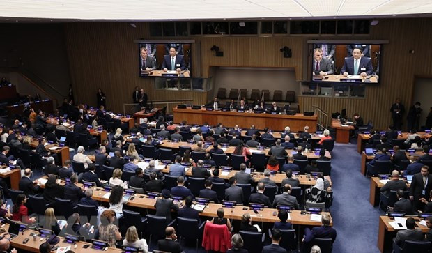 Thủ tướng Phạm Minh Chính phát biểu tại Hội nghị Thượng đỉnh Tham vọng Khí hậu của Liên hợp quốc. (Ảnh: Dương Giang/TTXVN) Thủ tướng Phạm Minh Chính phát biểu tại Hội nghị Thượng đỉnh Tham vọng Khí hậu của Liên hợp quốc. (Ảnh: Dương Giang/TTXVN)