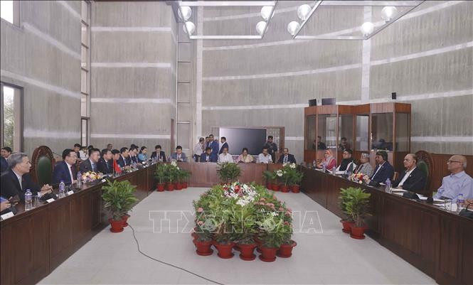 Quang cảnh buổi tiếp. Ảnh: Doãn Tấn/TTXVN Quang cảnh buổi tiếp. Ảnh: Doãn Tấn/TTXVN