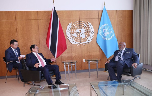 Thủ tướng Phạm Minh Chính khẳng định Việt Nam cam kết sẽ đóng góp tích cực vào các ưu tiên lớn của Đại hội đồng khoá 78. Ảnh: VGP/Nhật Bắc