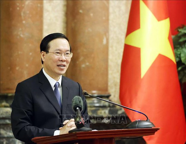 Chủ tịch nước Võ Văn Thưởng gửi thông điệp tới Hội nghị Nghị sĩ trẻ toàn cầu lần thứ 9. Ảnh: TTXVN