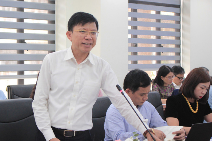Giáo sư, Tiến sĩ Hoàng Anh Tuấn, Hiệu trưởng Trường Đại học Khoa học Xã hội và Nhân văn, Đại học Quốc gia Hà Nội. Ảnh: Châu Anh GDVN_Hoi thao khoa hoc (Hoi dong Ly luan Trung uong) 5.JPG