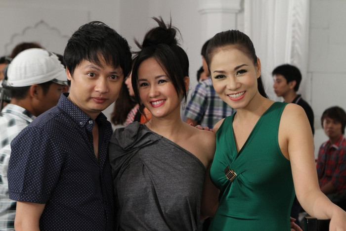 Từ trái qua: Hải Phong, Hồng Nhung, Thu Minh.