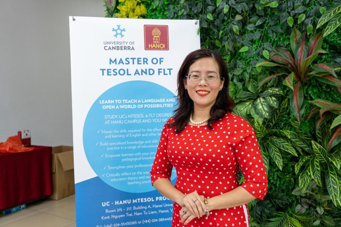 Tiến sĩ Nguyễn Hồng Giang, Phó giám đốc chương trình MTESOL của Trường Đại học Hà Nội. Ảnh: Đức Minh.