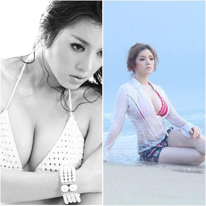 Những shot hình bikini khoe gần trọn bộ ngực "đồ sộ" của Lý Nhã Kỳ. Những shot hình bikini khoe gần trọn bộ ngực "đồ sộ" của Lý Nhã Kỳ.