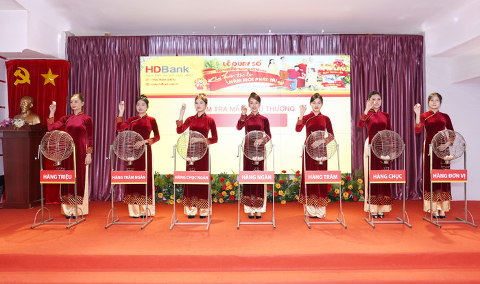 Lễ quay số may mắn của chương trình Khai Xuân Đắc Lộc, Năm Mới Phát Tài diễn ra vào sáng ngày 21/3/2024 Hình 1.jpeg