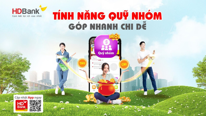 Giờ đây, tính năng Quỹ nhóm “Góp nhanh chi dễ - Quản lý nhẹ tênh” ngay trên App HDBank sẽ giúp người dùng “đánh bay” những lo lắng trên. Giờ đây, tính năng Quỹ nhóm “Góp nhanh chi dễ - Quản lý nhẹ tênh” ngay trên App HDBank sẽ giúp người dùng “đánh bay” những lo lắng trên.