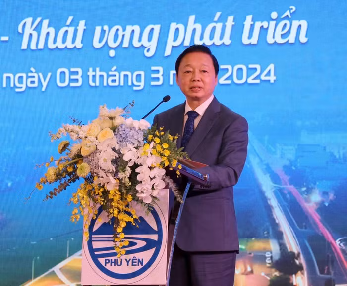 Phó Thủ tướng Trần Hồng Hà phát biểu chỉ đạo tại Hội nghị Công bố Quy hoạch và Xúc tiến đầu tư tỉnh Phú Yên năm 2024.