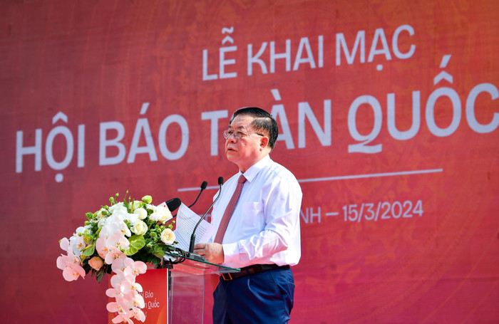 Đồng chí Nguyễn Trọng Nghĩa, Bí thư Trung ương Đảng, Trưởng Ban Tuyên giáo Trung ương phát biểu tại Lễ khai mạc Hội Báo toàn quốc 2024. Đồng chí Nguyễn Trọng Nghĩa, Bí thư Trung ương Đảng, Trưởng Ban Tuyên giáo Trung ương phát biểu tại Lễ khai mạc Hội Báo toàn quốc 2024.