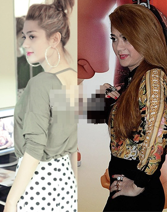 Với photoshop, Lâm Chí Khanh có một gương mặt nét nào ra nét đấy, chiếc cổ thon gọn nhưng...thực tế...