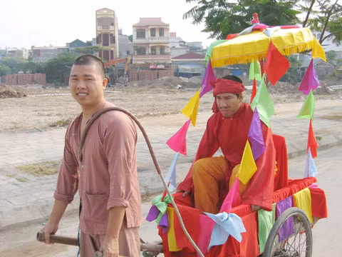 Hải Anh trong một tiểu phẩm hài.