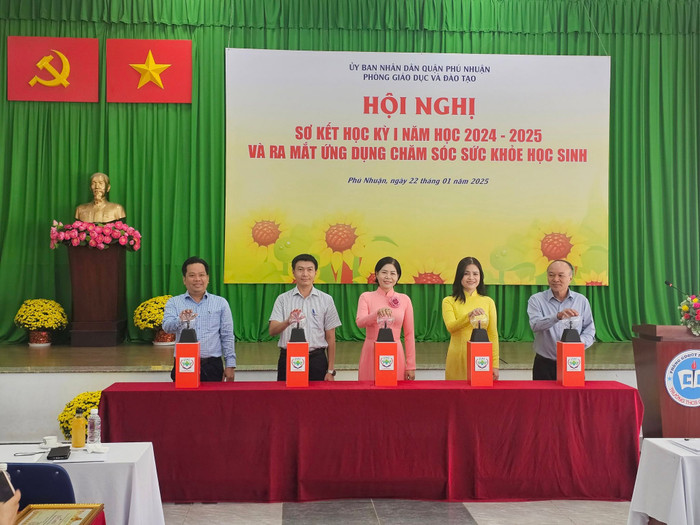 Quận Phú Nhuận ra mắt ứng dụng chăm sóc sức khỏe học sinh thông qua AI (ảnh: N.D) gdvn_AIPhuNhuan.jpg