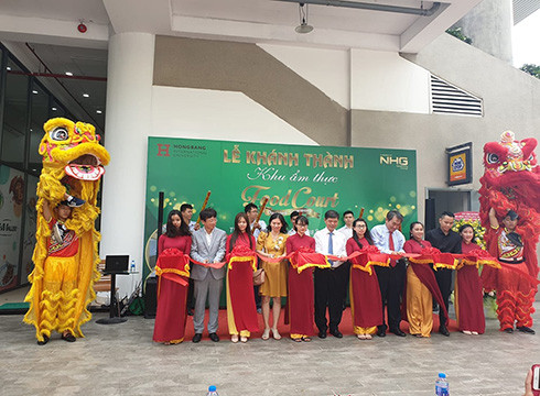 Khánh thành khu ẩm thực Foodcourt tại Trường Đại học Quốc tế Hồng Bàng ngày 17/9 (ảnh: P.L)