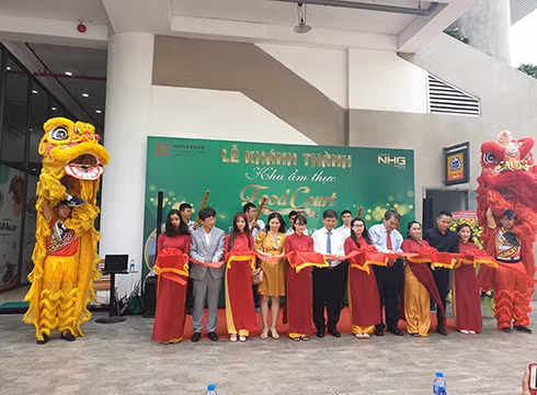 Khánh thành khu ẩm thực Foodcourt tại Trường Đại học Quốc tế Hồng Bàng ngày 17/9 (ảnh: P.L)