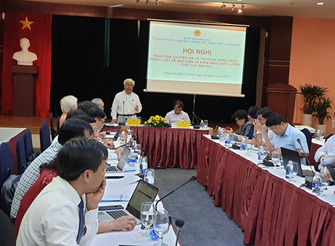 Hội nghị về đảm bảo kiểm định chất lượng giáo dục đại học tổ chức ngày 3/9/2019 (ảnh: P.L) Hội nghị về đảm bảo kiểm định chất lượng giáo dục đại học tổ chức ngày 3/9/2019 (ảnh: P.L)