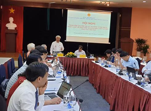 Hội nghị về đảm bảo kiểm định chất lượng giáo dục đại học tổ chức ngày 3/9/2019 (ảnh: P.L)